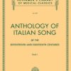Anthology Italian songs 1 Anthology of Italian Song of Seventeenth and Eighteenth Centuries Book 1 (Copie)