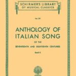 Anthology of Italian Song of Seventeenth and Eighteenth Centuries Book 2