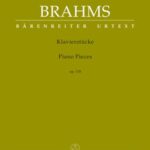 Brahms, Johannes - Piano Pieces, op. 118