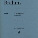 Brahms, Johannes - Pièces pour piano, op. 119