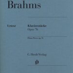 Brahms - op 76 henle Brahms, Johannes - Pièces pour piano, op. 76