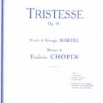Chopin, Frederic - Tristesse op. 10