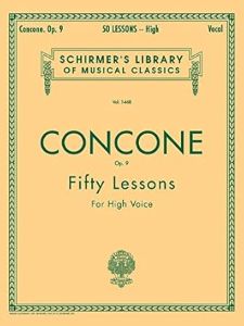 Concone, Giuseppe - Fifty Lessons op. 9 for High Voice
