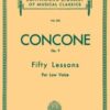 Concone, Giuseppe - Fifty Lessons op. 9 for Low Voice
