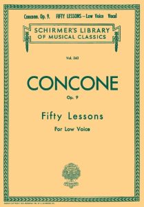 Concone Fifty Lessons for Low Voice op. 9 Concone, Giuseppe - Fifty Lessons op. 9 for Low Voice