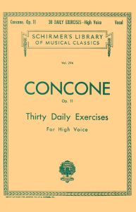 Concone, Giuseppe - Thirty Daily Exercices op. 11 for High Voice