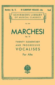 Marchesi, Salvatore - Twenty Elementary and Progressive Vocalises op. 15 for Alto