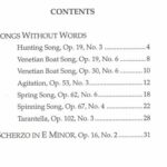 Mendelssohn, Felix - Selected Songs Without Words, Scherzo in E Minor