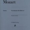 Mozart, Wolfgang Amadeus - Variations pour piano