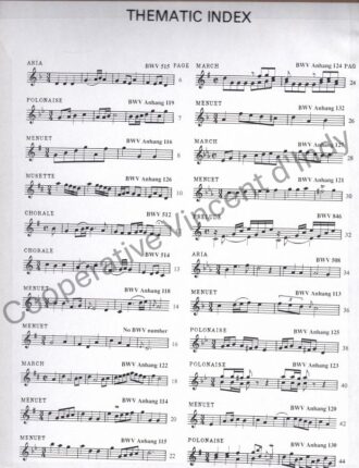 Bach, Johann Sebastian - Selections from Anna Magdalena's Notebook