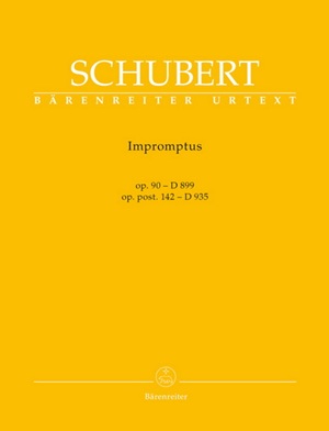 Schubert - Impromptus, moments musicaux Baerenreiter Schubert, Franz - Impromptus, op. 90, 142