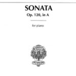 Schubert, Franz - Sonata op. 120, in A