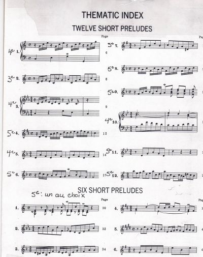 Bach, Johann Sebastian - 18 Short Preludes