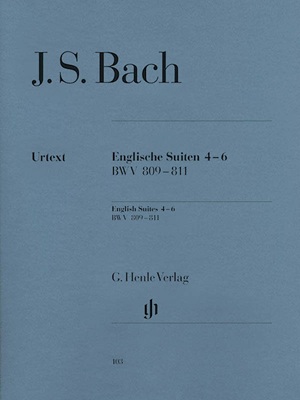 Bach, Johann Sebastian - Suites anglaises 4-6, BWV 809-811