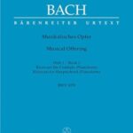 Bach, Johann Sebastian - Musical Offering, Book 1 : Ricercari for Harpsichord