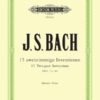 Bach - Two-Part Inventions Peters Bach, Johann Sebastian - Two-Part Inventions, BWV 772-786