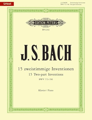 Bach - Two-Part Inventions Peters Bach, Johann Sebastian - Two-Part Inventions, BWV 772-786