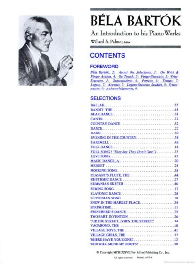 Bartók, Béla - An Introduction to his Piano Works