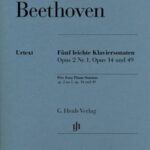 Van Beethoven, Ludwig - Cinq sonates faciles pour piano