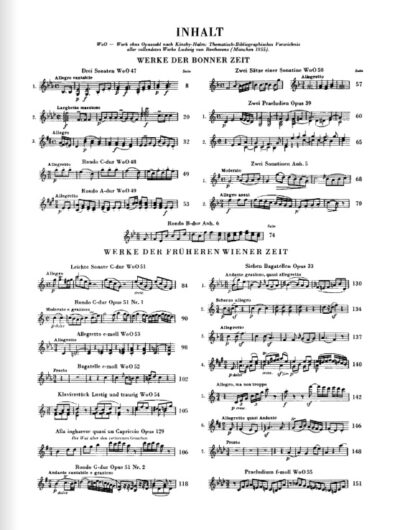 Van Beethoven, Ludwig - Pièces pour piano