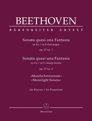 Van Beethoven, Ludwig - Sonatas op. 27, no. 1 and 2 ; in E♭ major and C# minor (Moonlight)