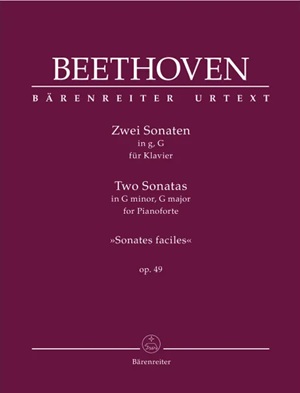 Van Beethoven, Ludwig - Two Sonatas in G minor, G major, op. 49 « Sonates faciles »