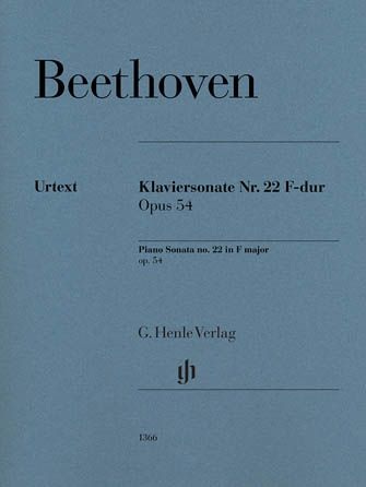 Beethoven - Sonate op. 54 henle Van Beethoven, Ludwig - Sonate pour piano n. 22 en fa majeur, op. 54