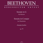 Van Beethoven, Ludwig - Sonata in G major, op. 79, « Sonate facile »