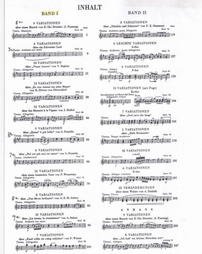 Van Beethoven, Ludwig - Variations pour piano, vol. 2