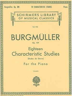 Burgmuller, Friedrich - Eighteen Characteristic Studies (Etudes de Genre), op. 109