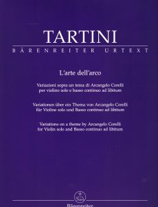 Tartini, Giuseppe - L'arte dell'arco, Variations sur un thème de Corelli pour violon solo et basse continue ad libitum