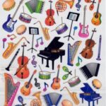 Autocollants instruments de musique