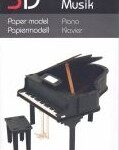 Maquette 3D musique en papier - piano