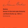 brahms_clarinette_2_wiener Brahms, Johannes - Sonata for Clarinet (or Viola) and Piano E flat major, Op. 120 No. 2