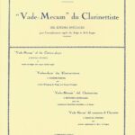 Jeanjean, Paul - Vade-Mecum du Clarinettiste
